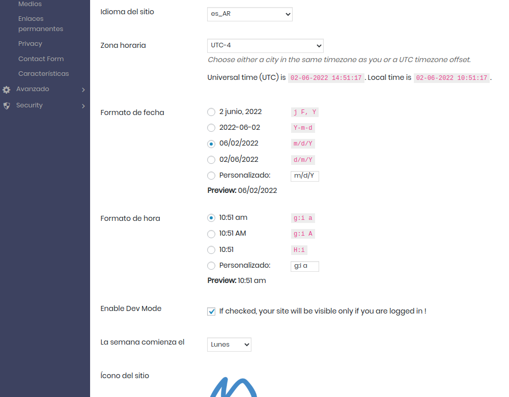 Deshabilitar Dev Mode